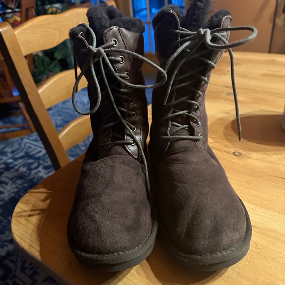 Australia Luxe Brown Suede Winter Boots - Picture 2 of 4